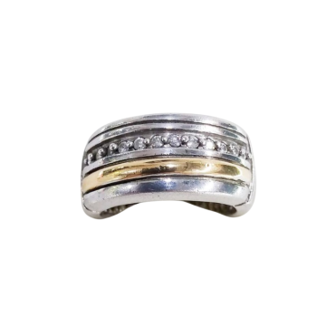 ANILLO ORO PLATA