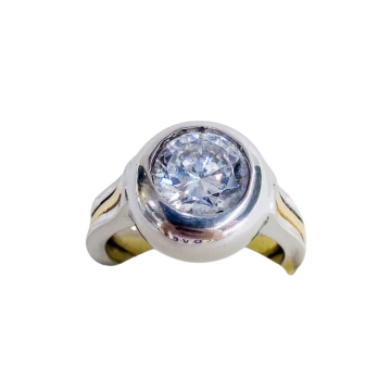 ANILLO ORO PLATA