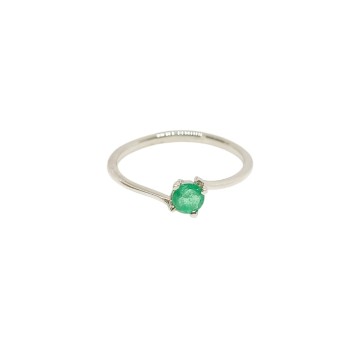 ANILLO PLATA ESMERALDA