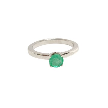 ANILLO PLATA ESMERALDA