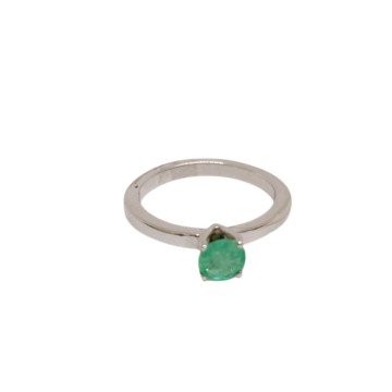 ANILLO PLATA ESMERALDA