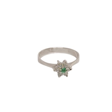 ANILLO PLATA ESMERALDA
